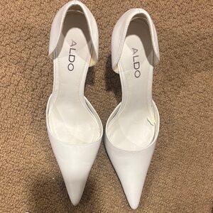 ALDO Women's Elegant White Heels
